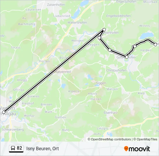 82 Bus Line Map