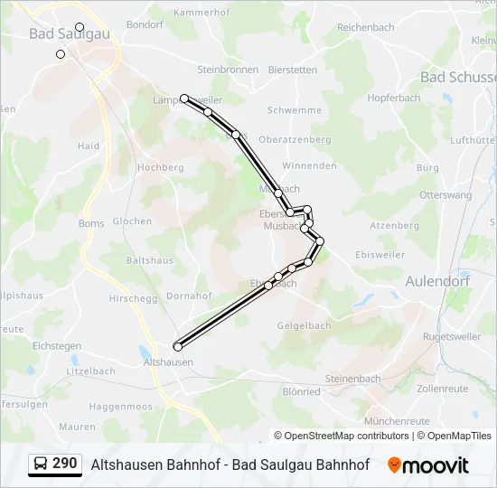 290 Bus Line Map