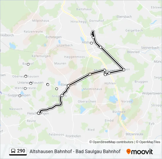 290 Bus Line Map