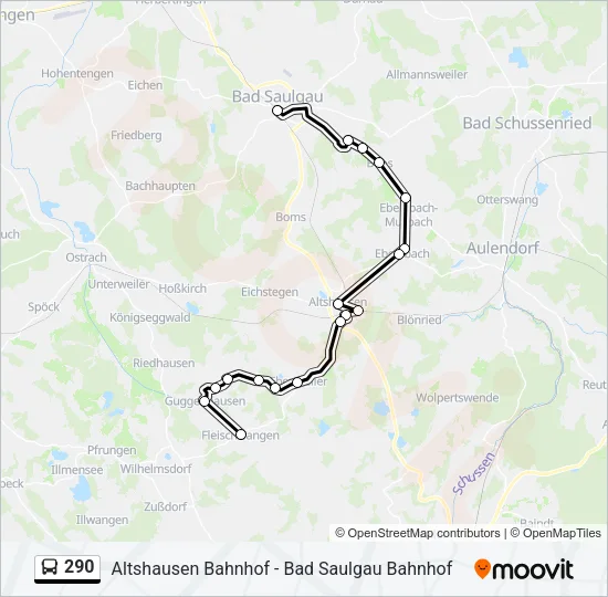 290 Bus Line Map