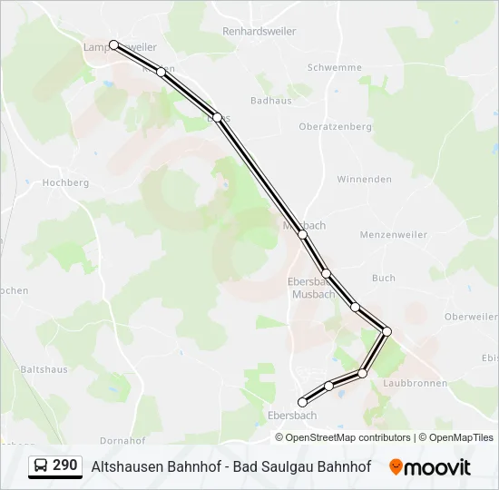 290 Bus Line Map