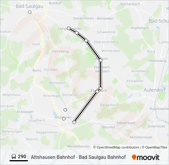 290 Bus Line Map