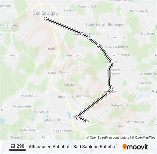 290 Bus Line Map