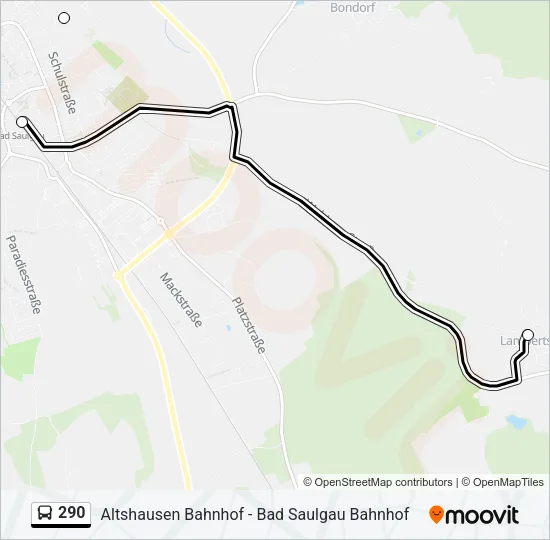 290 Bus Line Map