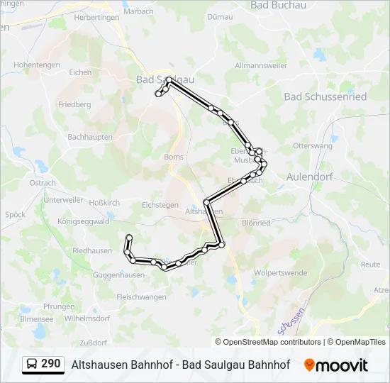 290 Bus Line Map