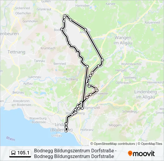 105.1 Bus Line Map
