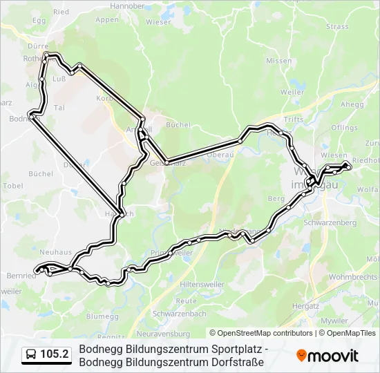 105.2 Bus Line Map