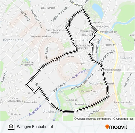 LINIE 3 GRÜN Bus Line Map