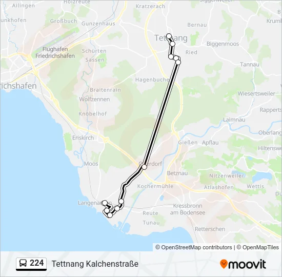 224 Bus Line Map