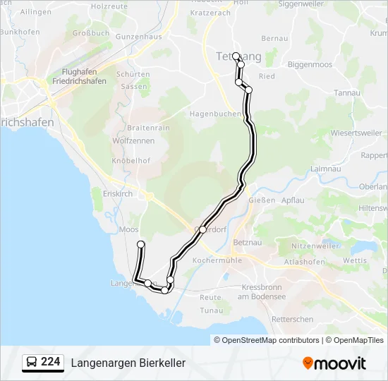 224 Bus Line Map