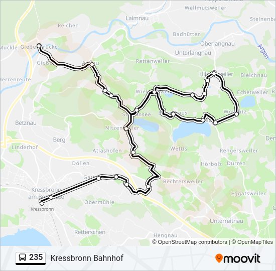 235 Bus Line Map