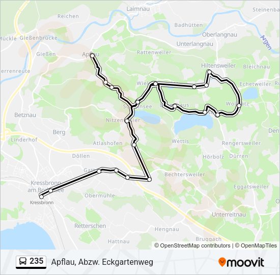 235 Bus Line Map