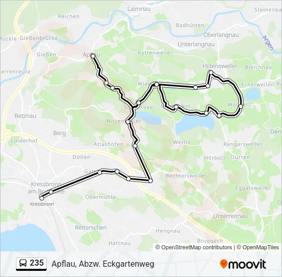 235 Bus Line Map