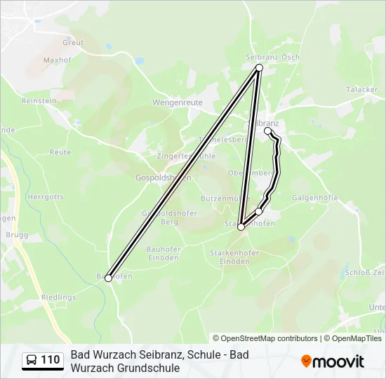 110 Bus Line Map