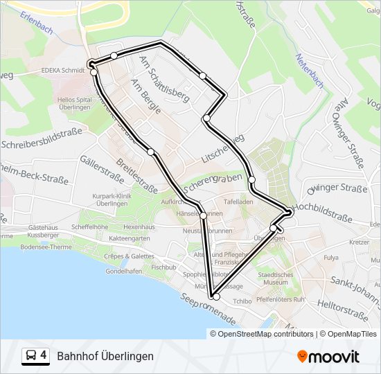 4 Bus Line Map
