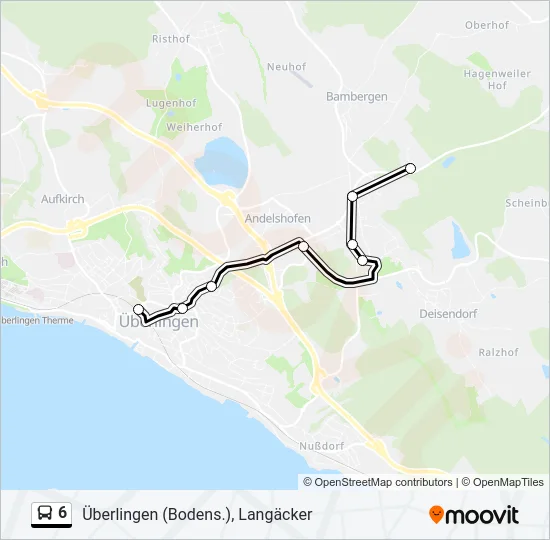 6 Bus Line Map