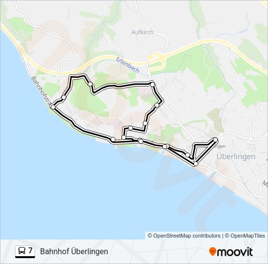 7 Bus Line Map
