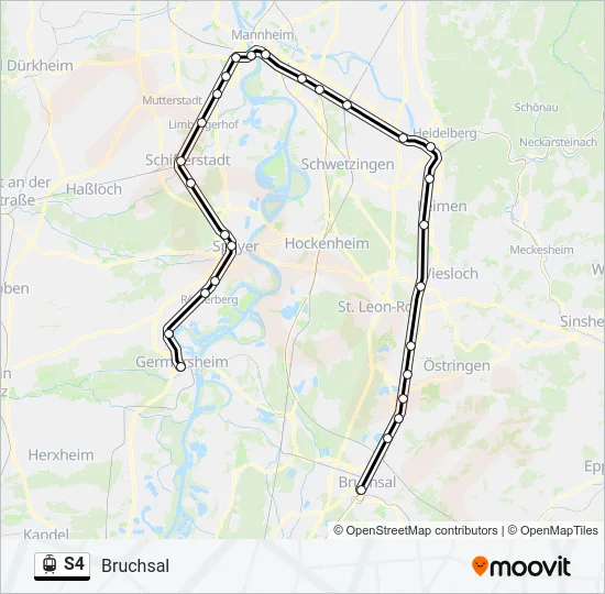 S4 Light Rail Line Map