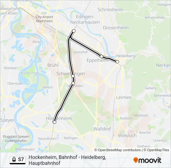 S7 Light Rail Line Map