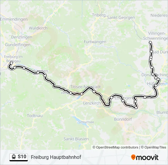 S10 Light Rail Line Map