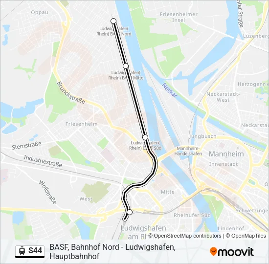 S44 Light Rail Line Map