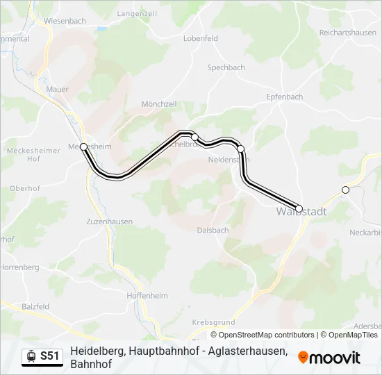S51 Light Rail Line Map