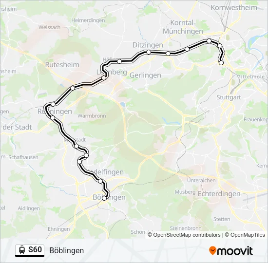 S60 Light Rail Line Map