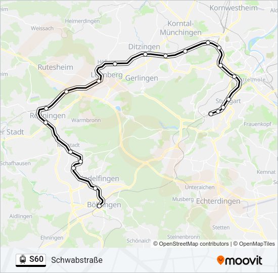 S60 Light Rail Line Map