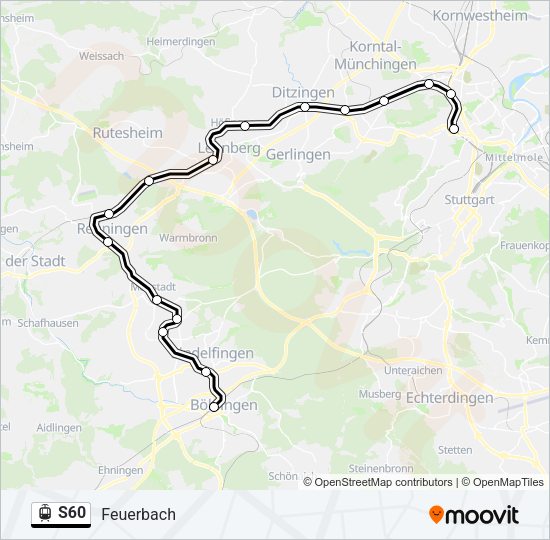 S60 Light Rail Line Map