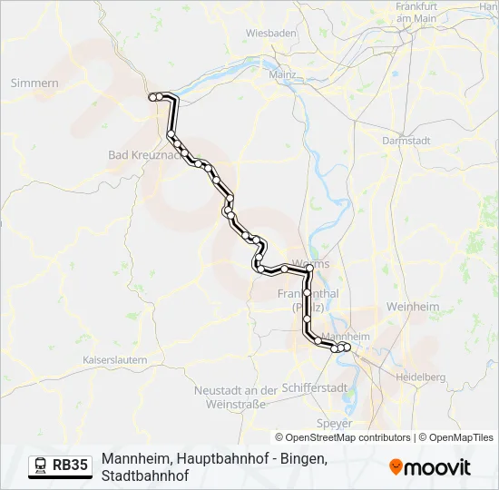 RB35 Train Line Map