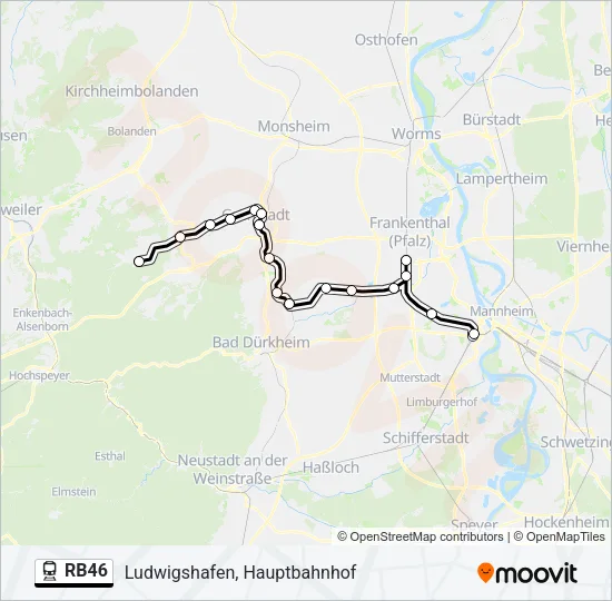 RB46 Train Line Map