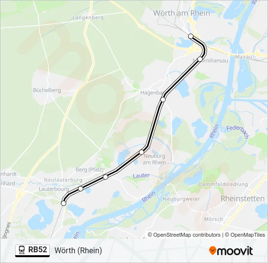 RB52 Train Line Map