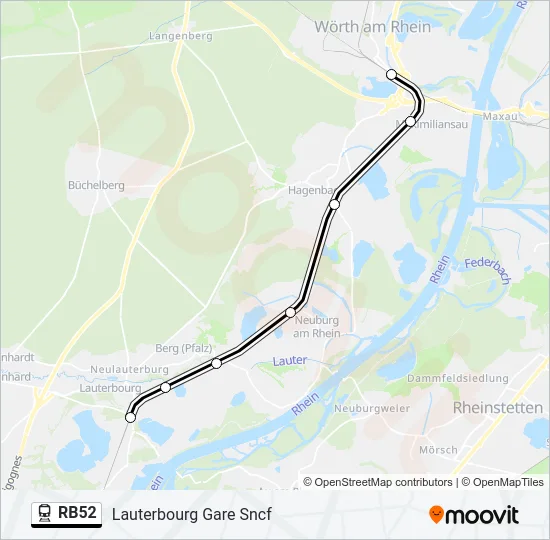 RB52 Train Line Map