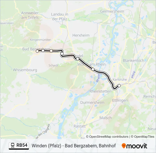 RB54 Train Line Map