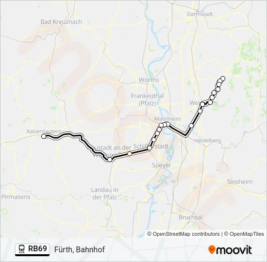 RB69 Train Line Map
