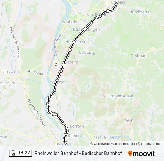 RB 27 Train Line Map