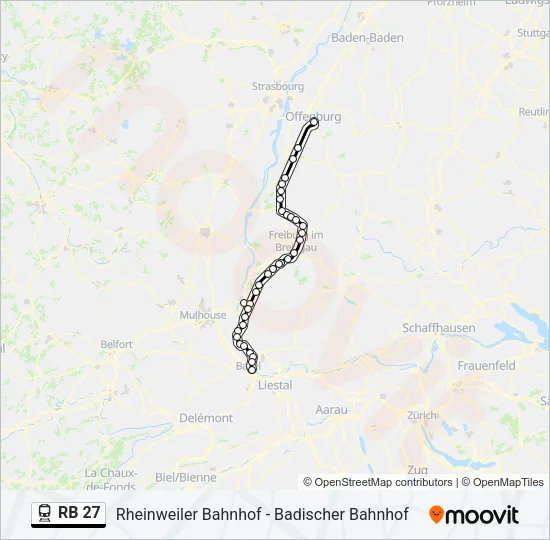 RB 27 Train Line Map