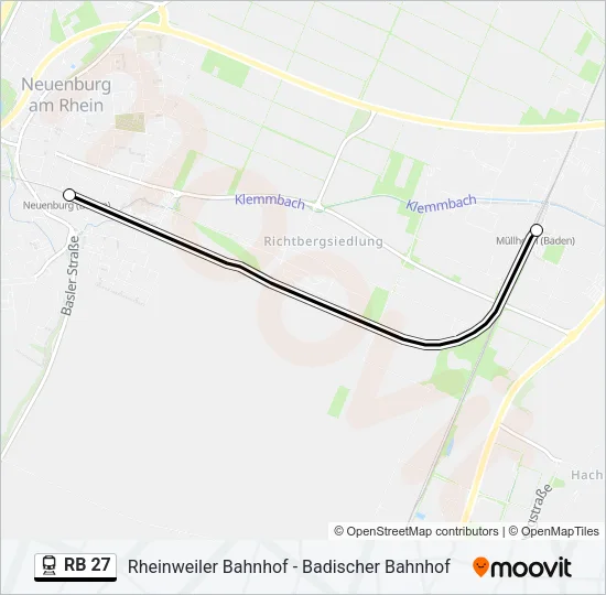 RB 27 Train Line Map