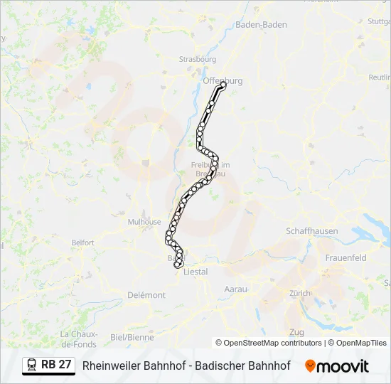 RB 27 Train Line Map