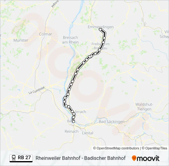RB 27 Train Line Map