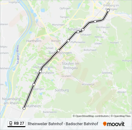 RB 27 Train Line Map
