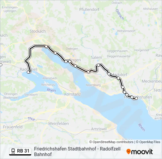 RB 31 Train Line Map