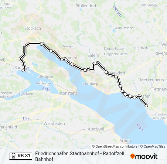 RB 31 Train Line Map