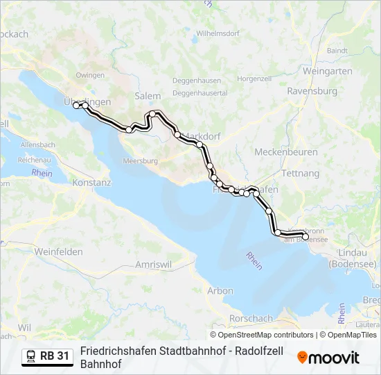 RB 31 Train Line Map