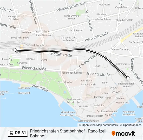 RB 31 Train Line Map