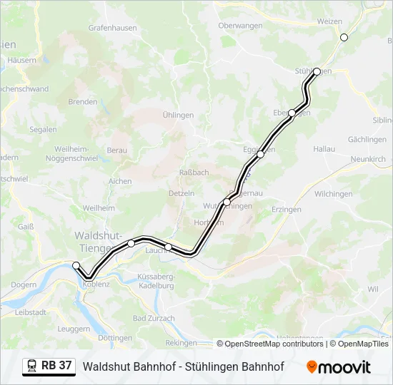 RB 37 Train Line Map