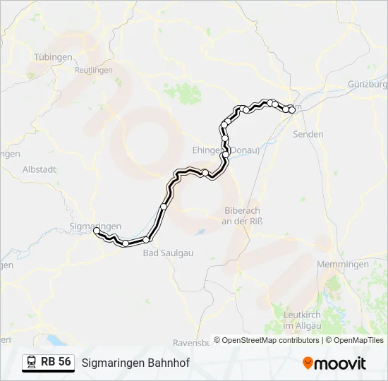 RB 56 Train Line Map