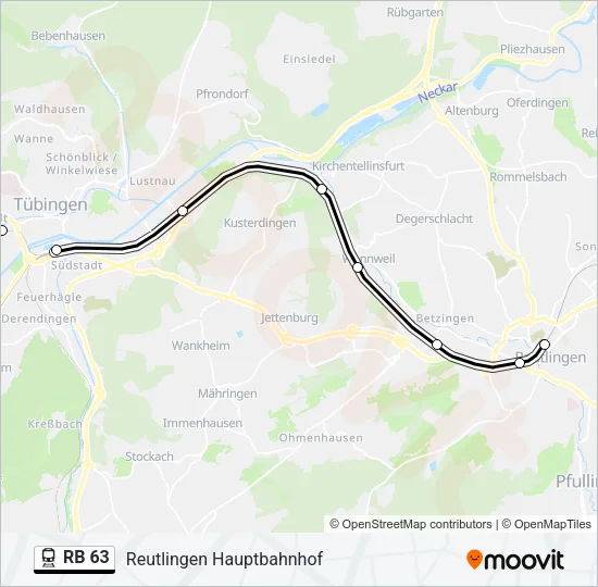 RB 63 Train Line Map