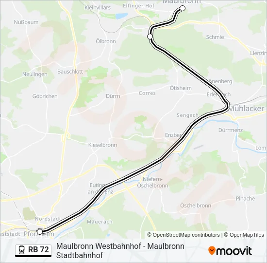 RB 72 Train Line Map