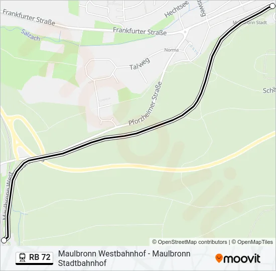 RB 72 Train Line Map